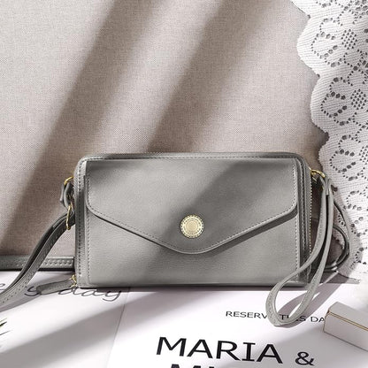 Peacocktion Crossbody Bags for Women RFID Wristlet Wallets Travel Vegan Leather Small Clutch Purses with Phone Pocket Zipper