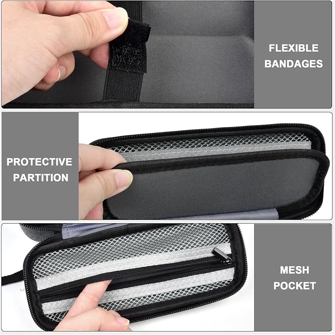 Case Compatible with Anker Prime Power Bank 27,650mAh 250W &20,100mAh 220W 3-Port Portable Charger, Battery Charging Station Carrying Travel Storage Holder for Chargers, Grey(Box Only) (Grey)