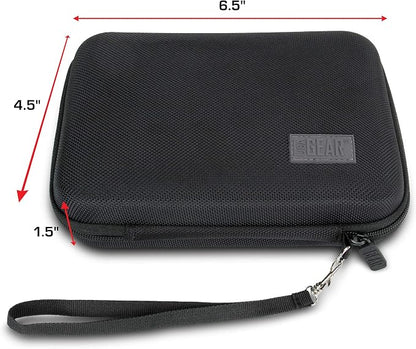 USA Gear Wireless Charging Battery Pack Hard Shell Case with Wrist Strap - Compatible with Wireless Charger Battery Bank from Samsung, Powermax, Jarvmobile, Hokonui, RLERON, and more
