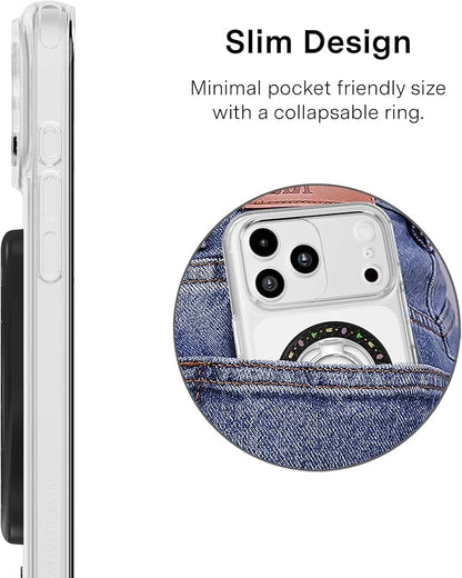 VELVET CAVIAR Compatible with MagSafe Phone Grip 2.0 | Cute Magnetic Ring Holder | Finger Loop Kickstand | Pop On Accessory for iPhone 17, 16, 15, 14, 13, 12 | Best Witches