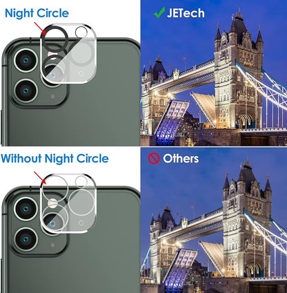 JETech Privacy Screen Protector for iPhone 11 Pro 5.8-Inch with Camera Lens Protector, Anti Spy Tempered Glass Film, 2-Pack Each