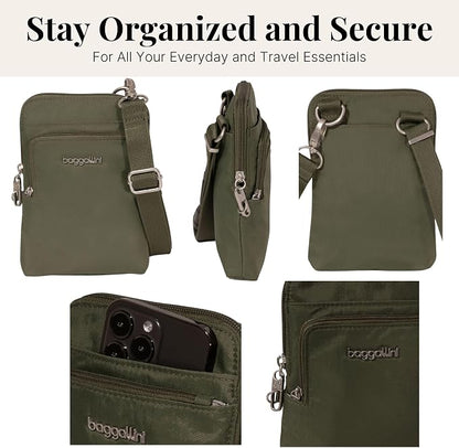 Baggallini Women's Securtex Anti-theft Activity Crossbody Bag