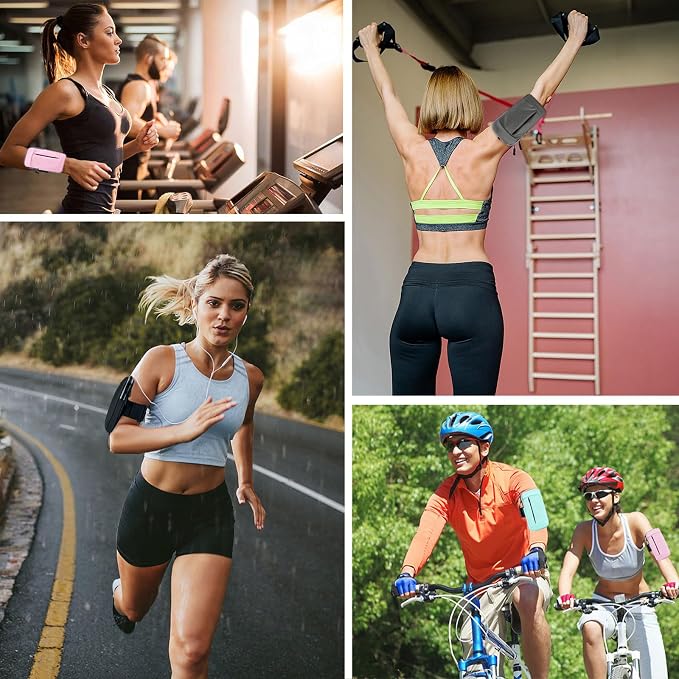 Phone Holder for Running Armband Cell Phone Holder for iPhone 11 12 13 14 15 16e 16 17 Pro Max Xs Xr X 8 Plus Mini Galaxy Ultra Note Pouch Women Men Kids,Exercise Workout Arm Bands Bag Sleeve