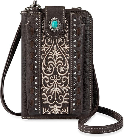 Montana West Small Crossbody Bags for Women Western Handbag with Cash Slots
