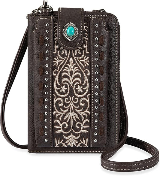 Montana West Small Crossbody Bags for Women Western Handbag with Cash Slots