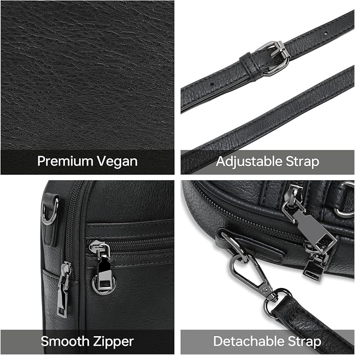 GEMIU Small Crossbody Bags for Women Trendy, Vegan Leather Cross Body Purse, Shoulder Cell Phone Purse with Built in Wallet