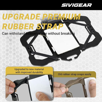 Tactical Phone Holder,Plate Carrier Phone Mount Not Block the Phone Camera Molle Phone Holder for Hunting,Duty,Hiking