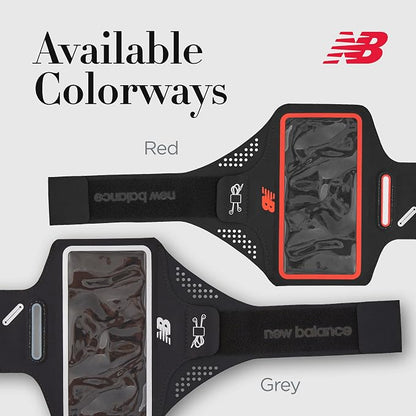 New Balance Cell Phone Armband, Cell Phone Holder for Running, Black, One Size