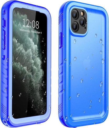 SPORTLINK for iPhone 11 Pro Waterproof Case, Full Body Underwater/Rugged/Heavy Duty Shockproof/Dustproof Case with Built-in Screen Protector for iPhone 11 Pro 5.8 Inch (Blue)