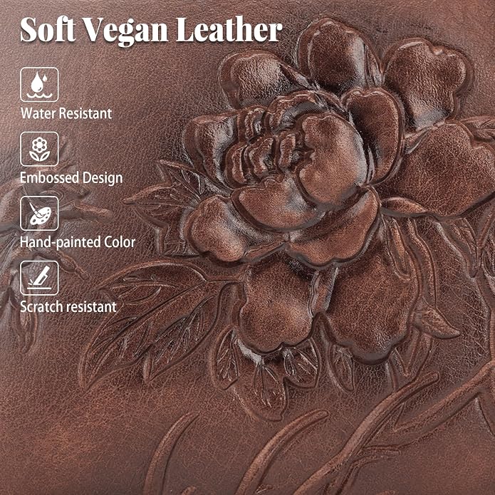 Crossbody Bags for Women Trendy, Vegan Leather Crossbody Purses Travel Shoulder Handbags Embossed Design