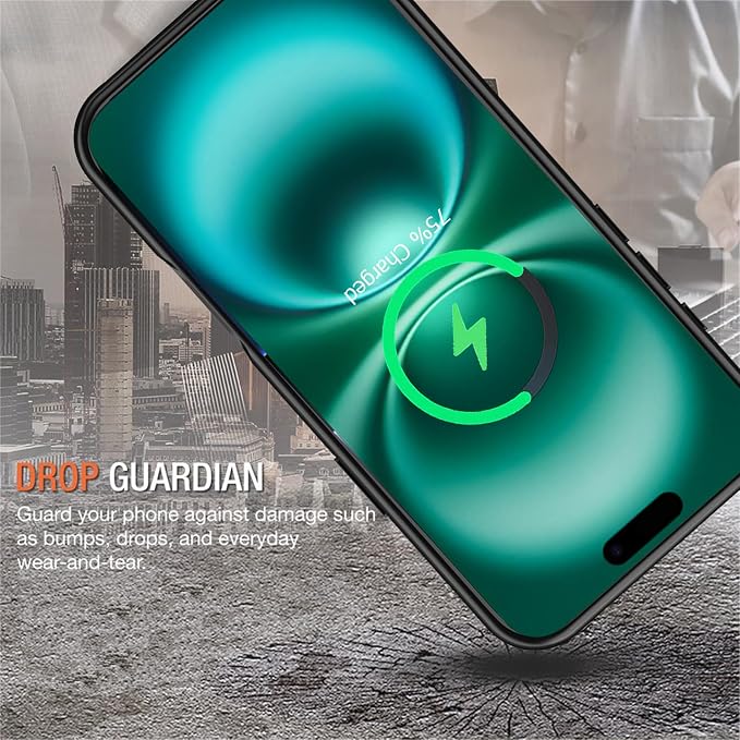 Battery Case for iPhone 16, Enhanced 10000mAh Portable Protective Wireless Charging Case Support Carplay Compatible with iPhone 16 (6.1 inch) Rechargeable Extended Battery Charger (Black)
