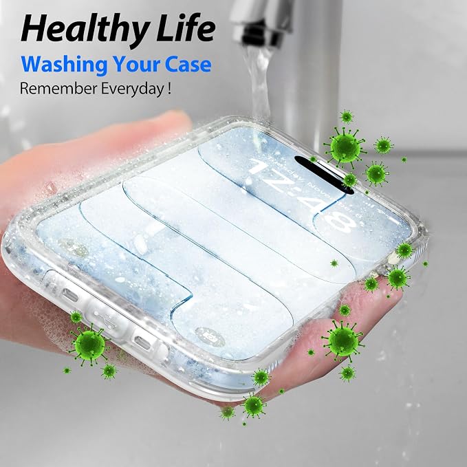SPORTLINK for iPhone Air Case, IP68 Waterproof Military Protective Full Body Heavy Duty Shockproof 360 Sealed Dustproof with Camera Screen Protector Phone Cover for iPhone Air 6.5" Mag/Frosted Clear