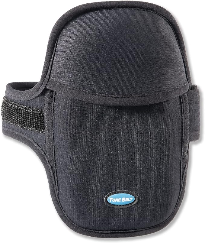 Tune Belt AB93 Running Armband: Easy-Access (Slide Phone in/Out); Universal No-Bounce Fit for iPhone Pro Max & Galaxy Ultra; Soft, Stretchy, Water-Resistant with Key/Card Pocket for Workouts & Sports