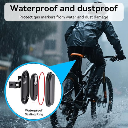 DDJ Bike Mount Compatible with Samsung Smart Tag 2/Moto Tag/AirTag Case, Hidden Under Bicycle Seat, Waterproof Anti-Theft Bike GPS Tracker Mount with Tools for Mountain Bikes, Electric Bicycle