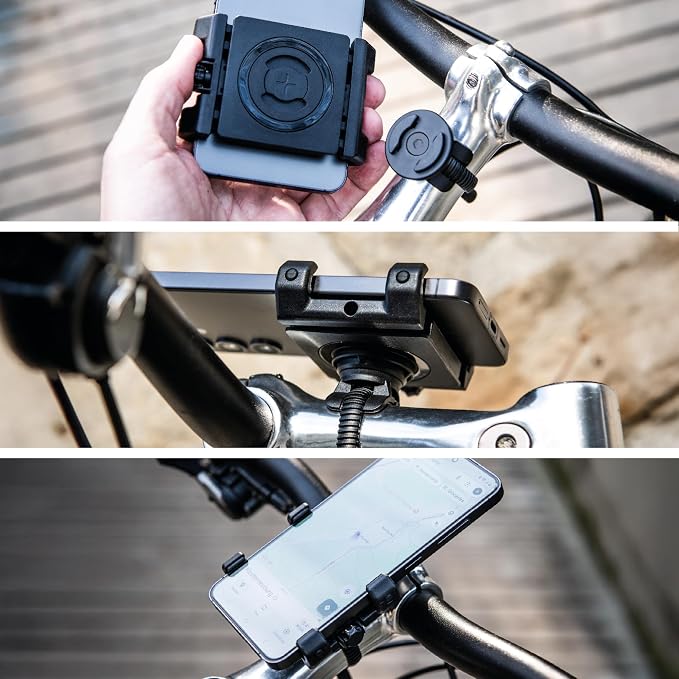SP CONNECT Universal Bicycle Mobile Phone Holder - Smartphone Bracket Mount for Mountain & Road Bikes - Patented Twist Lock, Strong Clamp-Grip - for 58-85mm Wide Devices - Cycling, Riding Accessories