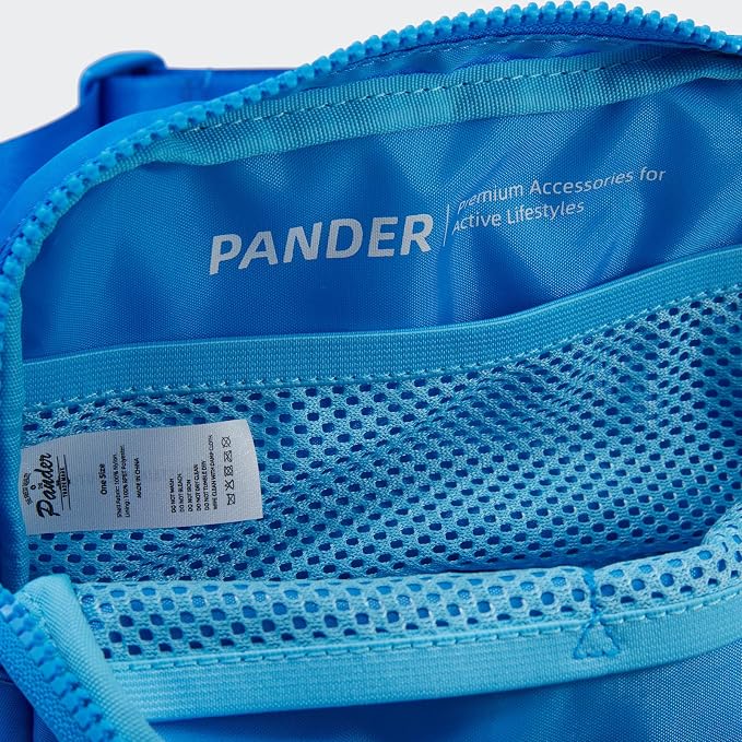 Pander Two Way Zipper Fanny Pack Nylon Everywhere Belt Bag for Women, Water Repellent Waist Packs, Crossbody Bags with Adjustable Strap (Capri Blue)