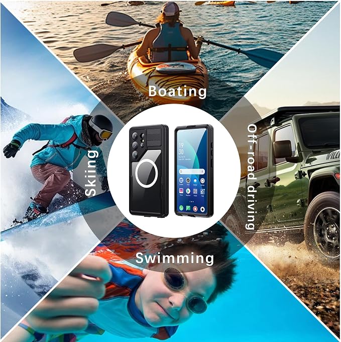 for Samsung Galaxy S26 Ultra Waterproof Case, Military-Grade Full Body Defense: IP68 Underwater Protection, Built-in Screen Protector & Camera Lens Cover, 10FT Waterproof Shockproof Dustproof.