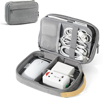 Travelkin Cord Organizer Travel, Cable Organizer For Electronic Accessories | Expandable electronics bag,tech organizer travel case, charger organizer travel case for Card,Usbs, travel essentials