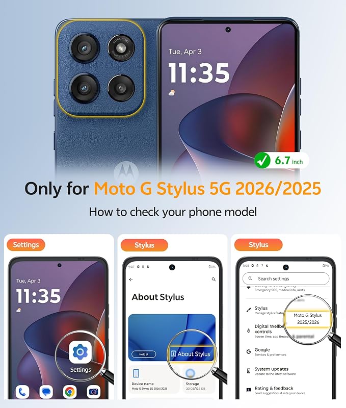 FNTCASE for Moto G Stylus 5G 2026 Case: Motorola G Stylus 2025 Case Magnetic Translucent Matte Shockproof Slim Phone Cover - Military Grade Drop Proof Anti-Fingerprint Protective Case (6.7 inch/Blue)