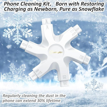 for iPhone Cleaning Kit Port Cleaner, Repair and Restore Tool for iPad Pro Watch Cell Phone Charging Port, Lightning Charger Cables Speaker Airpod Cleaning Putty Dust for All Devices