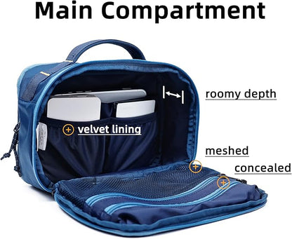 Accessories Bag & Tech Pouch | Organizer for Cables, Electronics & Everyday Essentials, Water-Repellent, Dual-Sided Padded
