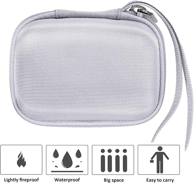khanka Hard Case for Anker Nano 10000mAh 45W/A1665/A1664 Power Bank,White | EVA Hard Shell, Easy Carry Handle, Secure Custom Fit for Anker Nano Power Bank, 10,000mAh Portable Charger, Case Only