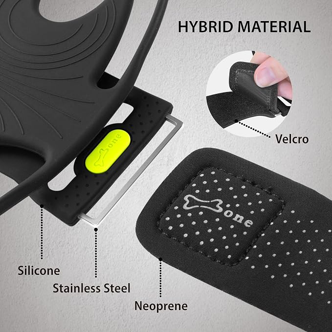BONE Run Tie 2, Running Phone Holder, Skin-Friendly Silicone Sport Armband with Dual Layer Design for Heat-Dissipation, Workout Phone Carrier for Most Smartphones (S Arm Size/7.9-9.8 inches)