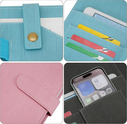 Wonderpool A4 PU Leather Portfolio Holder Ring File Document Case with Removable Binder Clipboard, Multi Pocket and Legal Pad for Business Organizer Interview and Meeting (Pink)