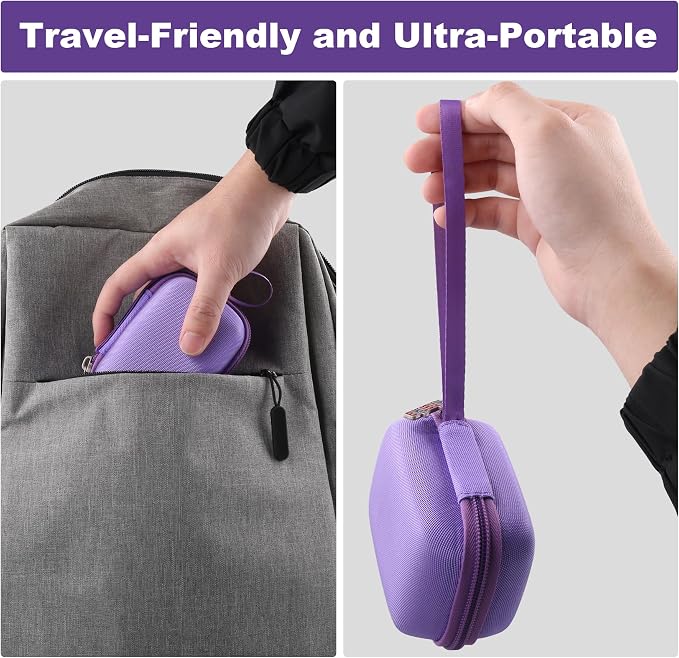 khanka Hard Case for Anker Nano 10000mAh 45W/A1665/A1664 Power Bank,Purple | EVA Hard Shell, Easy Carry Handle, Impact Resistant Protection, Soft Interior Lining, Secure Custom Fit, Protective Case Only