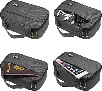sisma Travel Electronics Organizer Small Carrying Case for Cables Phone Chargers USB Plugs Power Cords Earbuds Adapter Tech Accessories Pouch -Special Edition