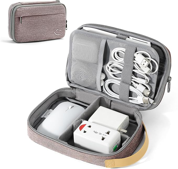 Travelkin Cord Organizer Travel, Cable Organizer For Electronic Accessories | Expandable electronics bag,tech organizer travel case, charger organizer travel case for Card,Usbs, travel essentials