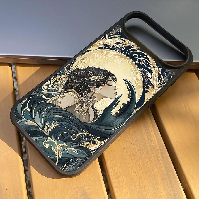 Constellation Series - Cancer Designs Magnetic for iPhone 17 air Case, Tarot Style Model Glass Phone Cover, Compatible with Magsafe, Pocket-Friendly - fits iPhone 17 air Case for Women