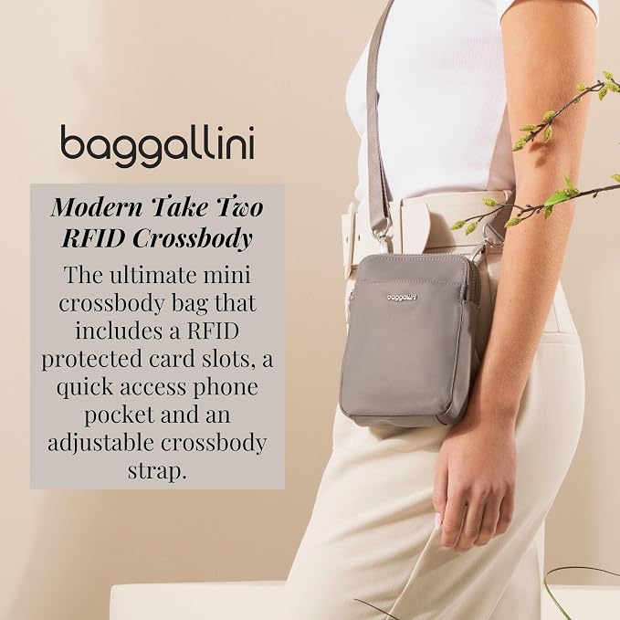 Baggallini Women's Modern Take Two Rfid Crossbody