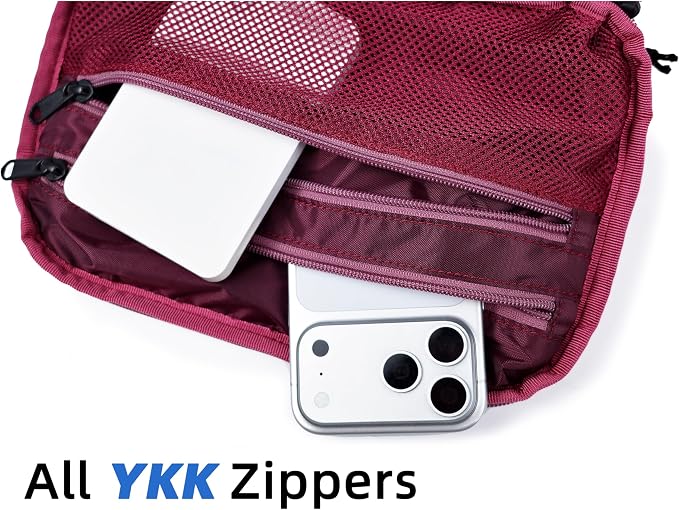 Accessories Bag & Tech Pouch | Organizer for Cables, Electronics & Everyday Essentials, Water-Repellent, Dual-Sided Padded