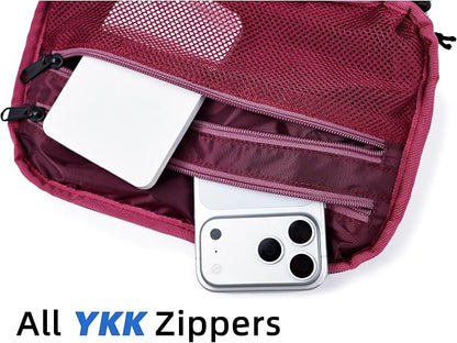 Accessories Bag & Tech Pouch | Organizer for Cables, Electronics & Everyday Essentials, Water-Repellent, Dual-Sided Padded