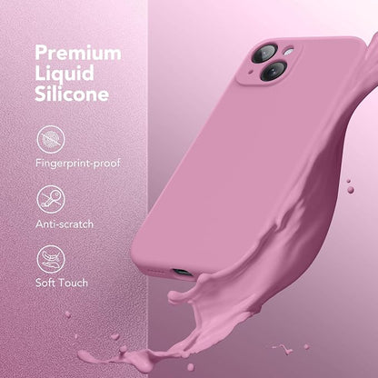 Magnetic for iPhone 14 Case, Compatible with MagSafe, [Full Camera Protection][Screen Protector] Silicone Shockproof Protective Phone Case for iPhone 14 6.1 inch, Blackcurrant