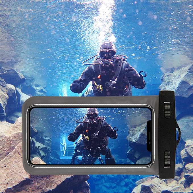 Famoby Up to 7.5" 6 Pack Multicolor Universal Waterproof Phone Pouch, Phone Waterproof Case Dry Bag,Protection Level: IP68,Outdoor Sports for Apple iPhone,Samsung,and More