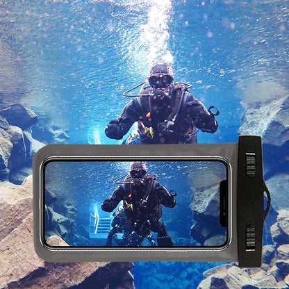 Famoby Up to 7.5" 6 Pack Multicolor Universal Waterproof Phone Pouch, Phone Waterproof Case Dry Bag,Protection Level: IP68,Outdoor Sports for Apple iPhone,Samsung,and More