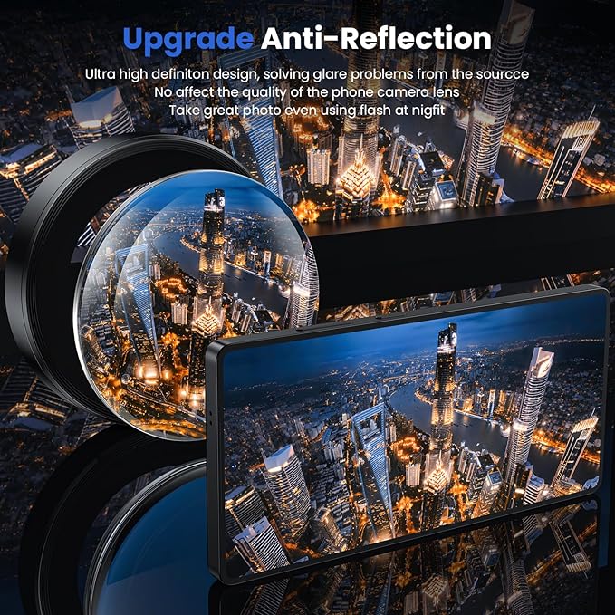 WSKEN for Samsung Galaxy S25 Ultra Camera Lens Protector - Ultra Thin Case Friendly, 9H Shatterproof Tempered Glass with Aluminum Metal Circle Camera Screen Protector Cover Accessories, Black