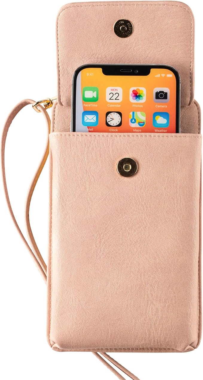 Claasico Crossbody Phone Purse for Women – RFID Phone Case Wallet w/Magnetic Closure & Separate Zipper Pocket Crossbody Bag