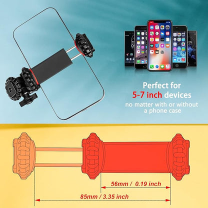 Zeadio Phone Tripod Stabilizer Grip, Smartphone Handheld Portable Selfie Stick Desktop Tabletop Stand Mount Holder for All Smartphones