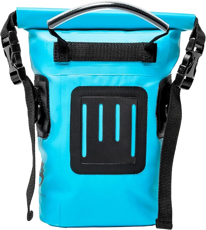 geckobrands Waterproof Phone Tote with 2L Dry Bag and Adjustable Strap – Protect Your Phone and Valuables While on The Go
