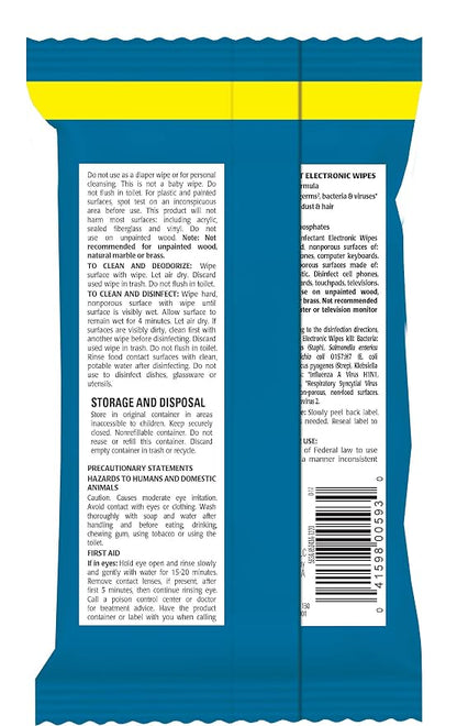 Weiman Disinfecting Electronic Wipes - Safely Clean Your Screen, Laptop, Computer, TV, Equipment-Electronic Cleaner Wipes