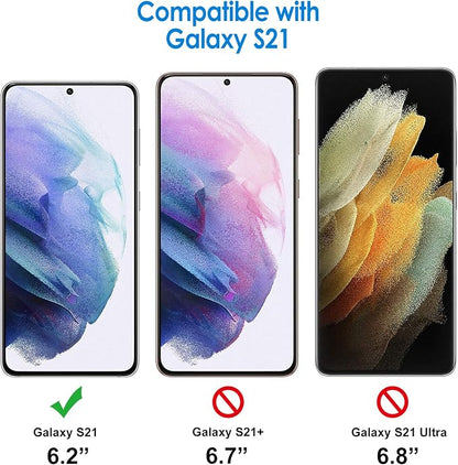 JETech Screen Protector for Samsung Galaxy S21, 2-Pack | Self-Healing TPU Film, HD Clear, Anti-Scratch Protection, Bubble-Free Installation