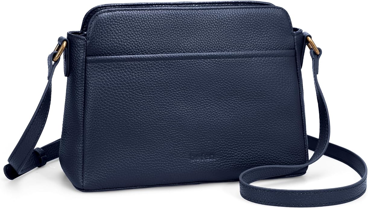 befen Anti-theft Crossbody Bag for Women Genuine Leather, Small Cross Body Shoulder Handbags with RFID Card Slots