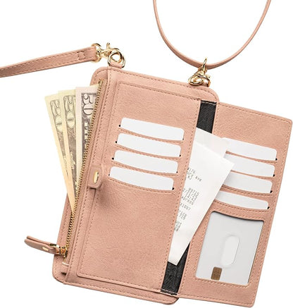 Claasico Crossbody Phone Purse for Women – RFID Phone Case Wallet w/Magnetic Closure & Separate Zipper Pocket Crossbody Bag