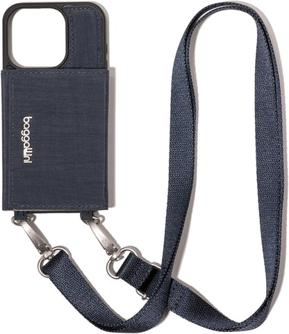 Baggallini On The Go iPhone Card Case Crossbody - Lightweight iPhone Case Designed for iPhone 13, iPhone 14, iPhone 15 and iPhone 15 Pro