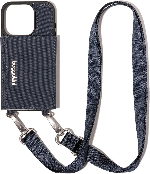 Baggallini On The Go iPhone Card Case Crossbody - Lightweight iPhone Case Designed for iPhone 13, iPhone 14, iPhone 15 and iPhone 15 Pro
