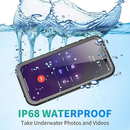 SPORTLINK for iPhone 14 Plus Waterproof Shockproof Case - Full Body Heavy Duty Underwater Dustproof Rugged 360 Protective Military Grade 6.7 Inch with Camera/Screen Protector (Black)