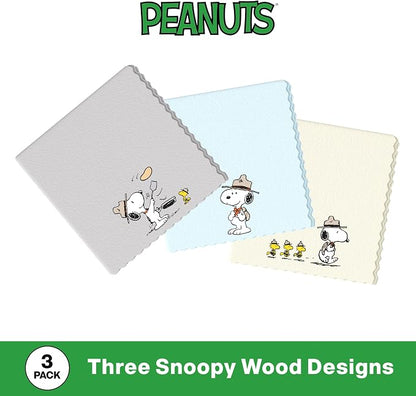 Microfiber Cloth & Glasses Wipes (3 Pack) Lens & Glasses Cleaning Cloth - Eye Glass Clean Cloths - Eyeglass Cleaning Cloths - Camera Lenses & Gadget Delicate Screens - Snoopy